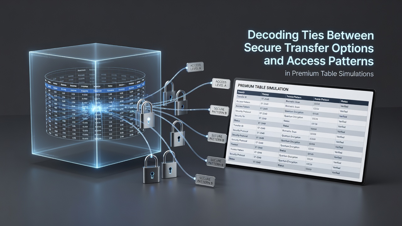 Illustration of secure transfer protocols connecting to premium table game interfaces