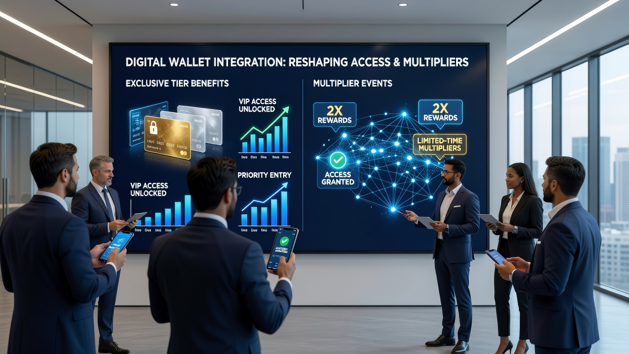 Mobile screen displaying exclusive tier benefits unlocked through digital wallet integration in slot game