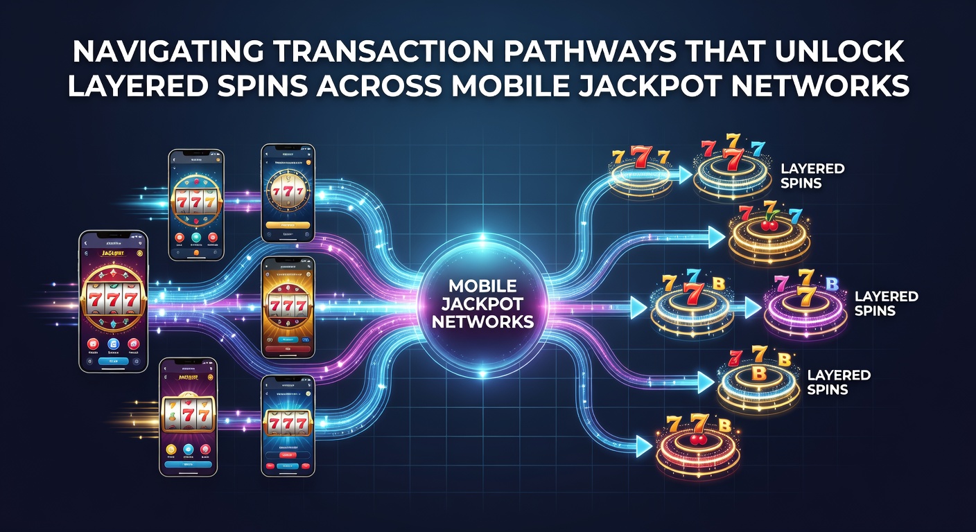 Network diagram illustrating transaction flows between mobile devices and layered jackpot servers
