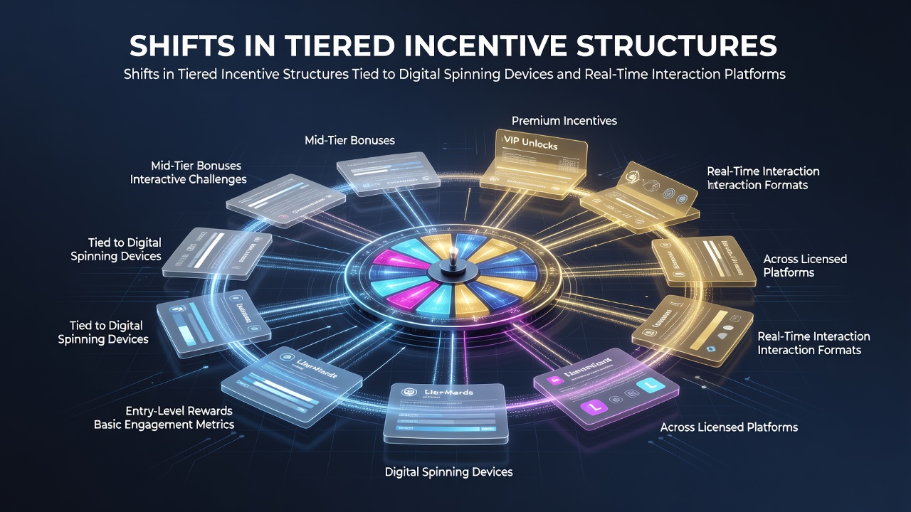 Licensed online casino platforms displaying tiered rewards for digital spinning devices and live dealer sessions
